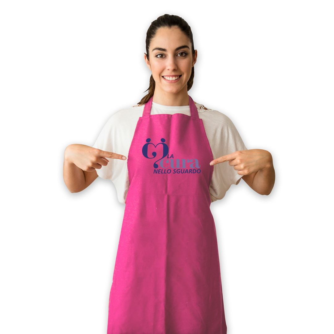 LaCuraNelloSguardo - Grembiule in Cotone Fucsia