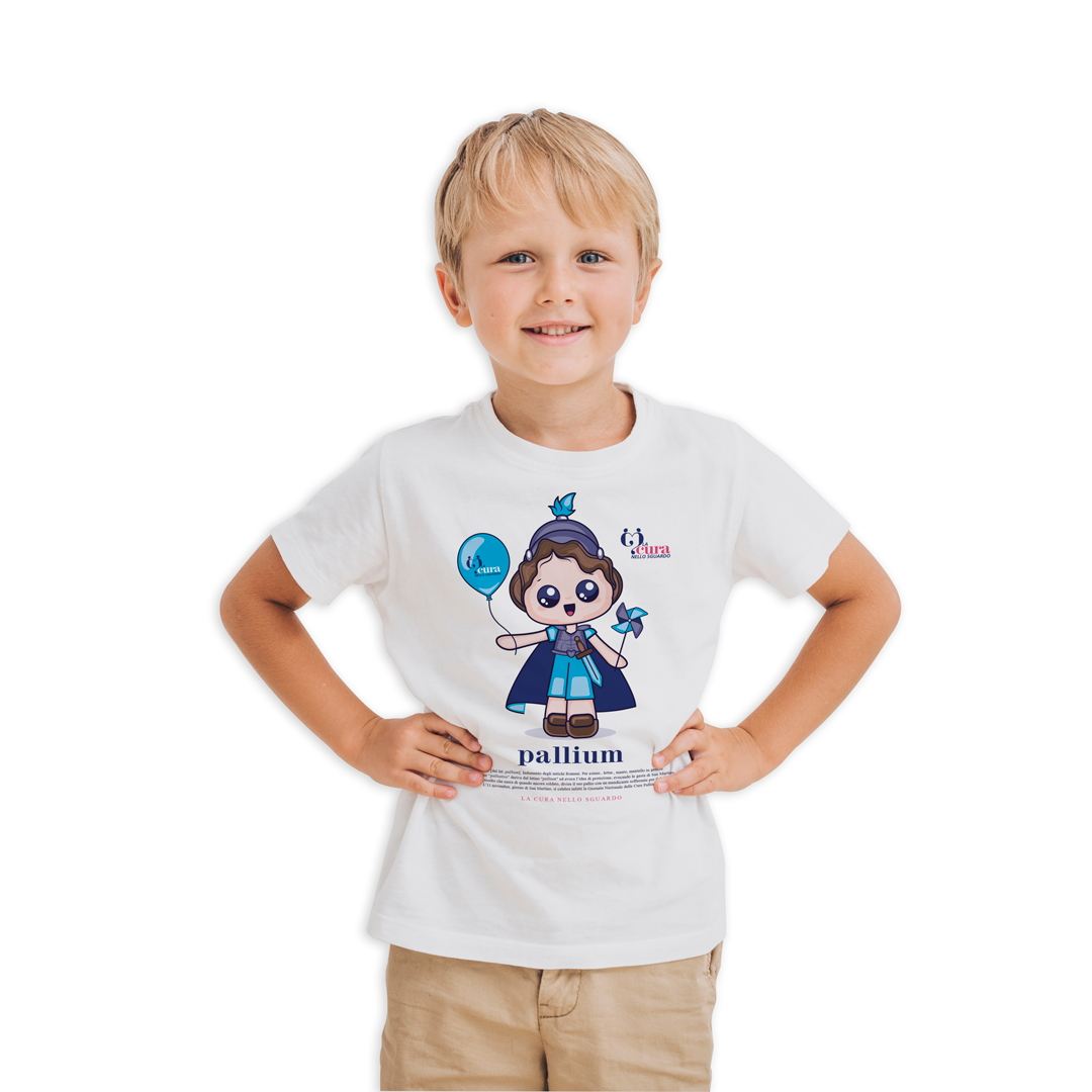 LaCuraNelloSguardo - T-Shirt Bambino con illustrazione Pallium